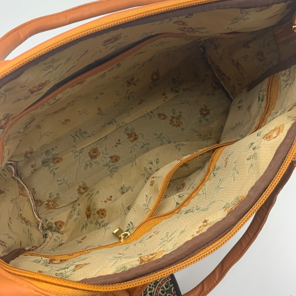 Kantha Stitch Cotton Satchel And Wallet Set - Picture 5 of 7